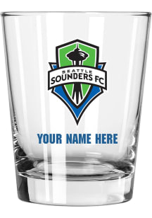 Seattle Sounders FC Personalized 15oz Double Old Fashioned Rock Glass