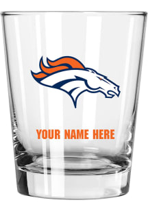 Denver Broncos Personalized 15oz Double Old Fashioned Rock Glass