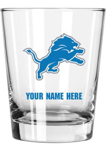 Detroit Lions Personalized 15oz Double Old Fashioned Rock Glass
