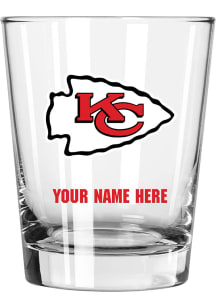 Kansas City Chiefs Personalized 15oz Double Old Fashioned Rock Glass