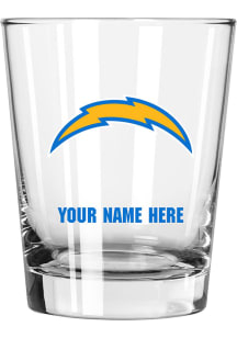 Los Angeles Chargers Personalized 15oz Double Old Fashioned Rock Glass