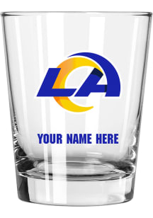 Los Angeles Rams Personalized 15oz Double Old Fashioned Rock Glass