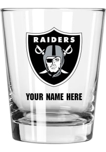 Las Vegas Raiders Personalized 15oz Double Old Fashioned Rock Glass