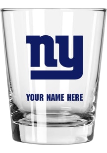 New York Giants Personalized 15oz Double Old Fashioned Rock Glass