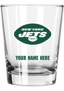 New York Jets Personalized 15oz Double Old Fashioned Rock Glass