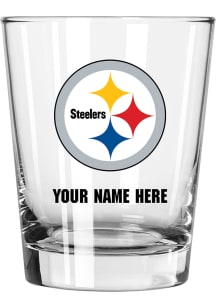 Pittsburgh Steelers Personalized 15oz Double Old Fashioned Rock Glass