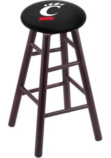 Brown Cincinnati Bearcats Round Cushion Maple Pub Stool