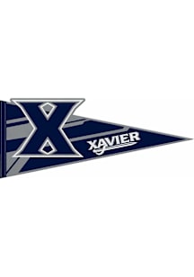 Xavier Musketeers Extended Logo Pennant - Navy Blue