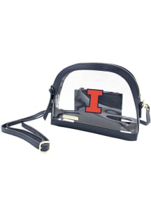 Half moon Illinois Fighting Illini Womens Clear Tote - White