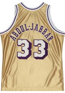 Kareem Jabbar Los Angeles Lakers Mitchell and Ness 83-84 Swingman Jersey Big and Tall