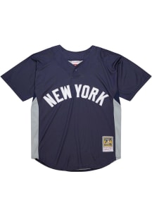 Derek Jeter New York Yankees Mitchell and Ness Batting Practice Wordmark Jersey Big and Tall