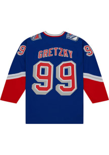 Wayne Gretzky New York Rangers Mitchell and Ness Blue Line Jersey Big and Tall