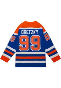Wayne Gretzky Edmonton Oilers Mitchell and Ness Blue Line Jersey Big and Tall