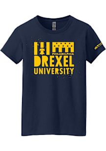 Summit Sportswear Drexel Dragons Womens Navy Blue Admitted Students Day 2017 Short Sleeve T-Shirt