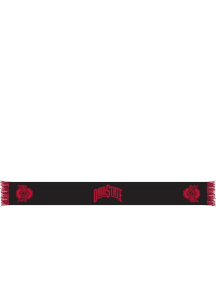 Slogan Ohio State Buckeyes Mens Scarf - Black