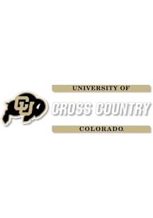 Colorado Buffaloes 6x2 Cross Country Auto Decal - Black
