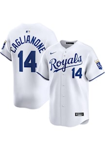 Jac Caglianone Nike Kansas City Royals Mens White Home Limited Baseball Jersey