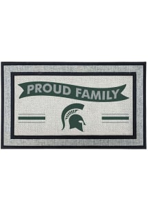 Ash Michigan State Spartans Proud Family 18x30 Door Mat