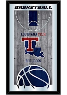 Louisiana Tech Bulldogs Basketball Hanging Back Bar Mirror