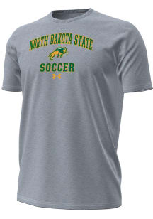 Under Armour North Dakota State Bison Grey Soccer Performance Short Sleeve T Shirt