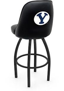 BYU Cougars Padded Swivel Pub Stool - Black