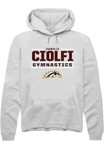 Isabella Ciolfi Western Michigan Broncos Mens White NIL Stacked Box Player Hood