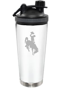 Wyoming Cowboys 24oz Stainless Steel Bottle - White