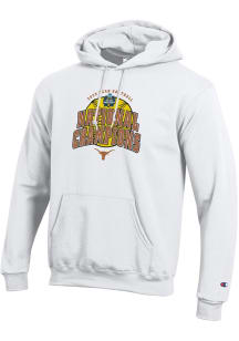 Champion Texas Longhorns Mens White 2025 Womens Softball National Champions Powerblend Long Sleeve..