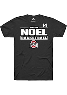 Brandon Noel Ohio State Buckeyes Black NIL Stacked Box Short Sleeve Player T Shirt