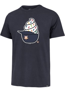 47 Houston Astros Navy Blue Franklin Ice Cream Helmet Short Sleeve Fashion T Shirt