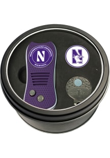 Purple Northwestern Wildcats Switchblade Cap Clip Golf Gift Set