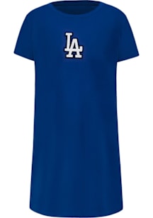Pro Standard Los Angeles Dodgers Girls Blue Classic Essentials Short Sleeve Dress