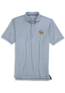 Johnnie O Michigan Wolverines Mens Navy Blue Slade Vault Short Sleeve Fashion Polo