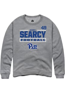 Henry Searcy Rally Mens Graphite Pitt Panthers NIL Stacked Box Player Crew