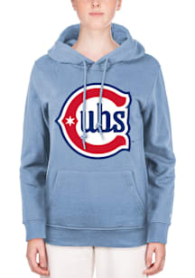 New Era Chicago Cubs Womens Light Blue Alternative Hooded Sweatshirt