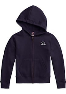 Penn State Nittany Lions Youth Navy Blue Team Logo Long Sleeve Full Zip Jacket