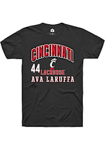Ava LaRuffa Cincinnati Bearcats Black NIL Arch Logo Short Sleeve Player T Shirt