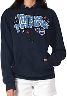 Starter Tennessee Titans Mens Navy Blue Fireworks Long Sleeve Hoodie