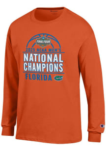 Champion Florida Gators Orange 2025 National Champions Jersey Long Sleeve T Shirt