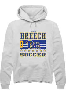 Elliott Breech Rally Mens White Pitt Panthers NIL Striped Player Hood