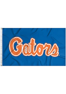 Florida Gators wordmark Silk Screen Grommet Flag - Blue