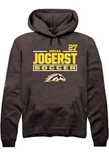 Adrian Jogerst Western Michigan Broncos Mens Brown NIL Stacked Box Player Hood