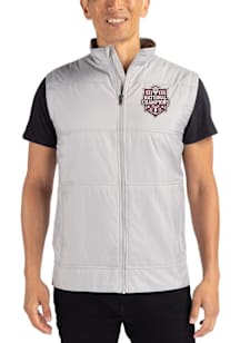 Cutter and Buck Indiana Hoosiers Mens Grey 2025 CFP National Champions Stealth Sleeveless Jacket