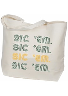 Baylor Bears Green Retro Canvas Tote