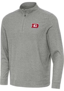 Antigua DC Defenders Mens Black Subtle Long Sleeve Qtr Zip Pullover