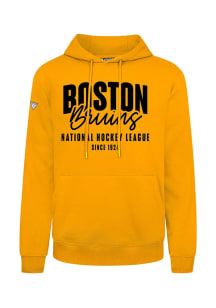 Levelwear Boston Bruins Mens Gold Podium Response Long Sleeve Hoodie