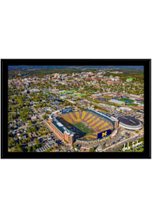 Michigan Wolverines 2024 USC Comeback Game Stripes Picture Frame - Black