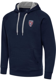 Antigua Indy Eleven Mens Navy Blue Victory Long Sleeve Hoodie
