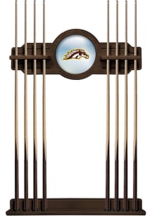 Brown Western Michigan Broncos Solid Wood Cue Rack Pool Table
