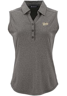 Cutter and Buck Vanderbilt Commodores Womens Black Vault Forge Eco Polo Shirt